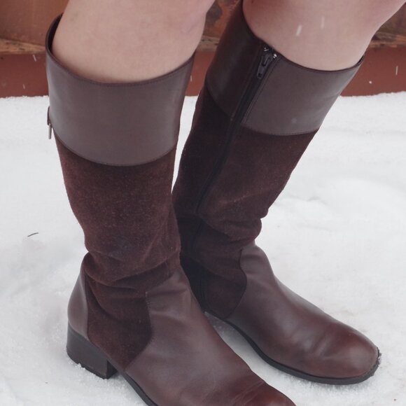 Brown Leather Ladies Boots - Picture 1 of 4